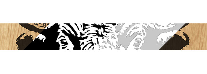 070-Bison Fretwork Scroll Saw Pattern - Alex Fox Patterns