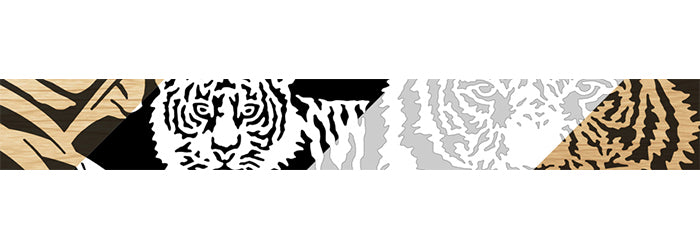 075-Tiger Fretwork Scroll Saw Pattern - Alex Fox Patterns