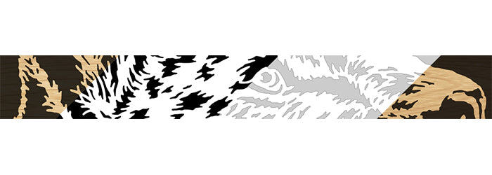 100-Leopard Fretwork Scroll Saw Pattern - Alex Fox Patterns