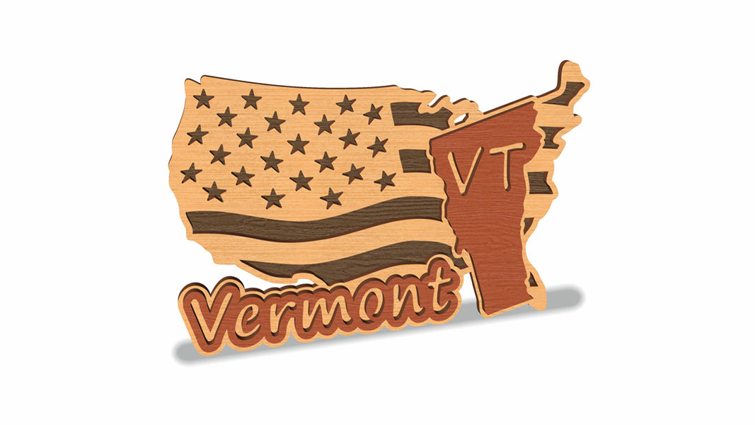 C157-Vermont Scroll Saw Pattern — Alex Fox Patterns