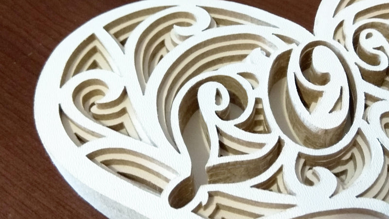 C025-Love Layered Scroll Saw Pattern - Alex Fox Patterns