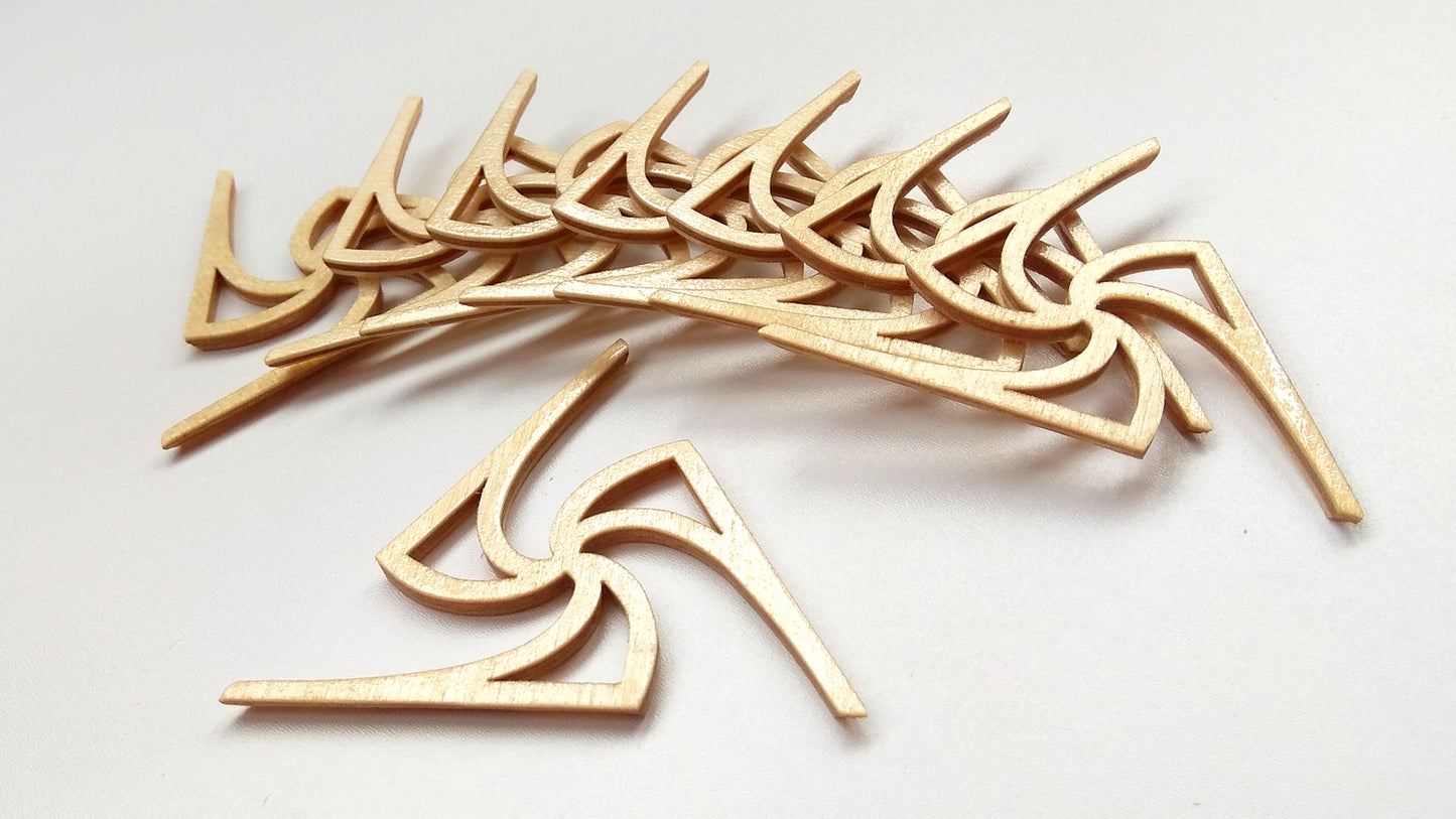 C033-Octahedron Scroll Saw Pattern - Alex Fox Patterns