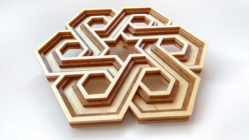 C074-Celtic Knot Layered Scroll Saw Pattern - Alex Fox Patterns