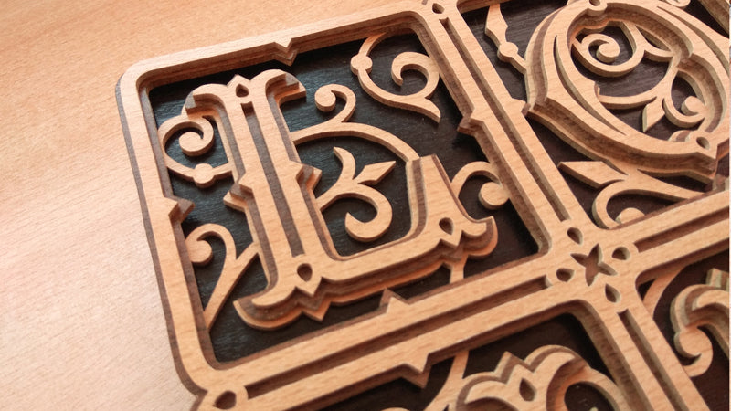 C099-Love Layered Scroll Saw Pattern - Alex Fox Patterns