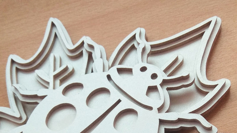 C102-Ladybug Layered Scroll Saw Pattern - Alex Fox Patterns