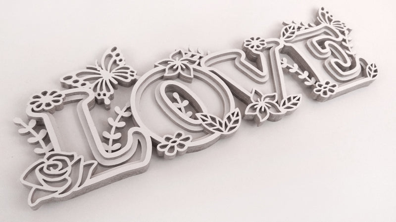 C107-Love Layered Scroll Saw Pattern - Alex Fox Patterns