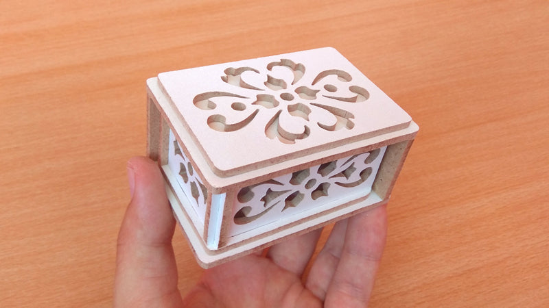 C125-Jewelry Box Scroll Saw Pattern - Alex Fox Patterns
