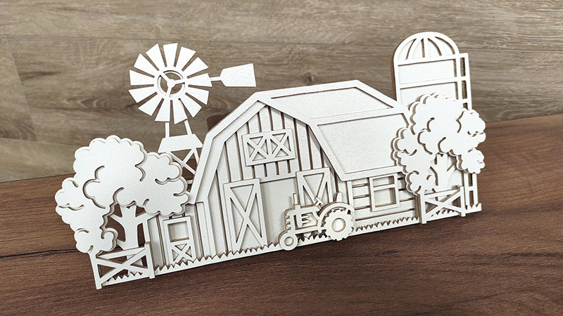 C203-Farm Layered Scroll Saw Pattern - Alex Fox Patterns