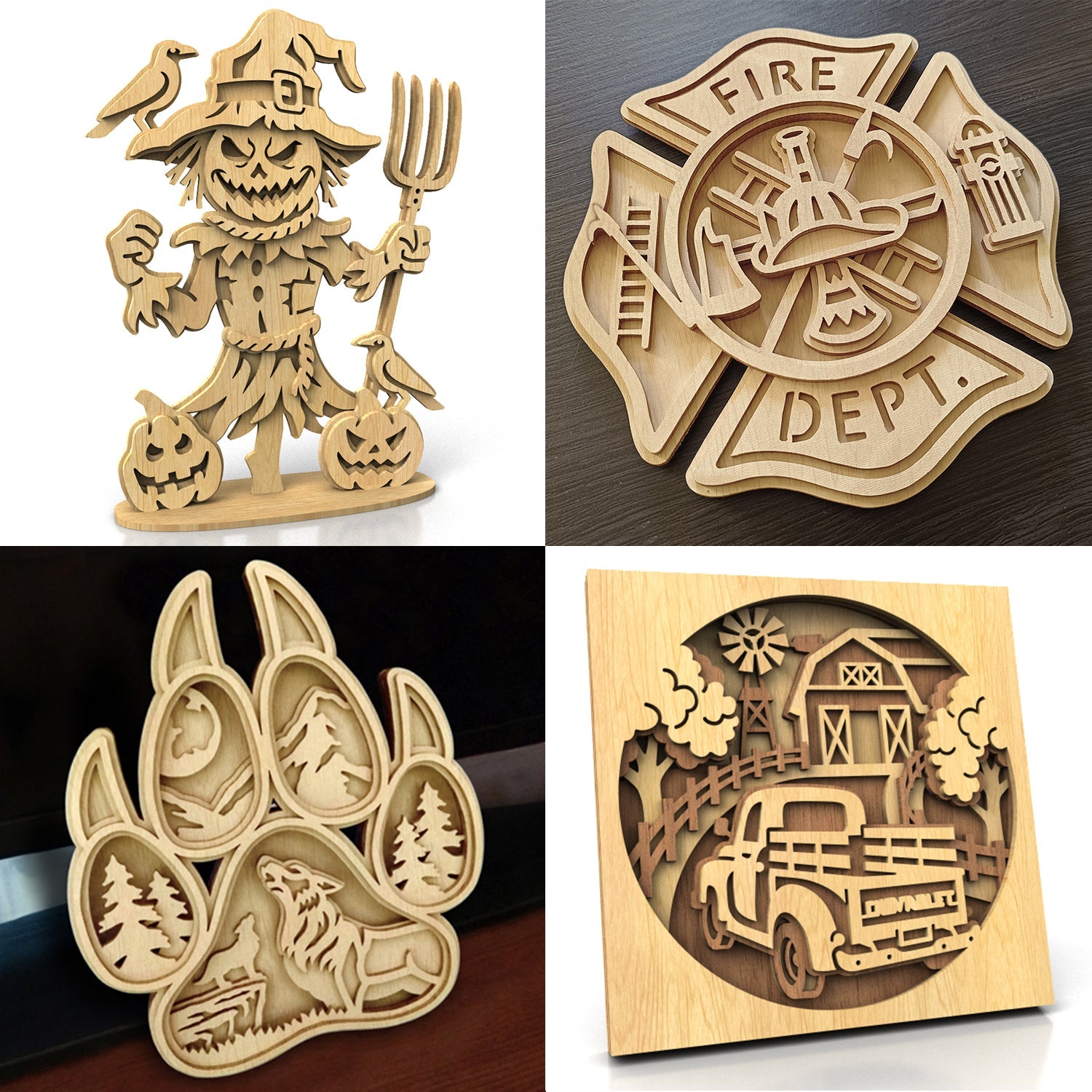 Scroll Saw Layered Patterns by Alex Fox