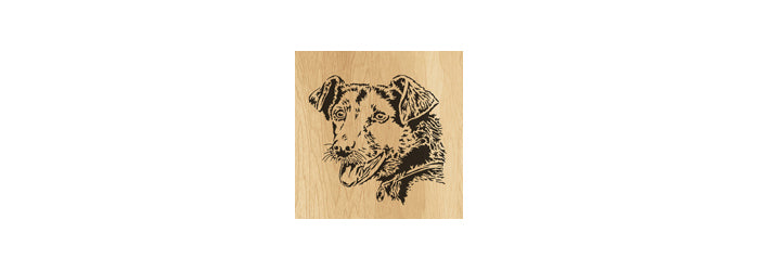001-Dog Fretwork Scroll Saw Pattern - Alex Fox Patterns