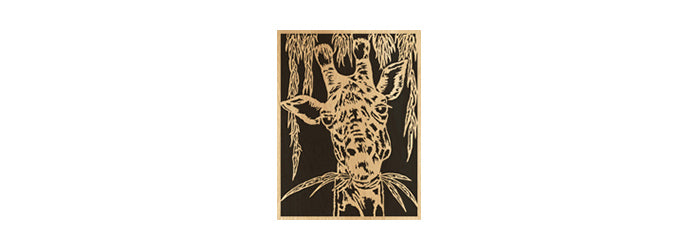 003-Giraffe Fretwork Scroll Saw Pattern - Alex Fox Patterns
