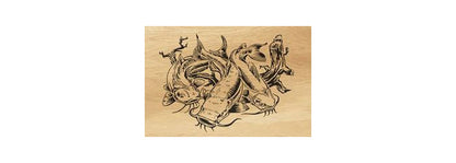 007-Catfish Fretwork Scroll Saw Pattern - Alex Fox Patterns