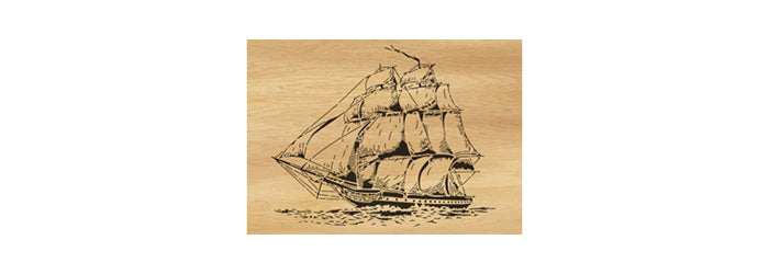 008-Ship Fretwork Scroll Saw Pattern - Alex Fox Patterns