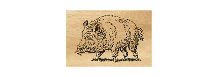 009-Boar Fretwork Scroll Saw Pattern - Alex Fox Patterns