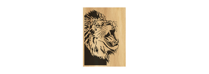 010-Lion Fretwork Scroll Saw Pattern - Alex Fox Patterns