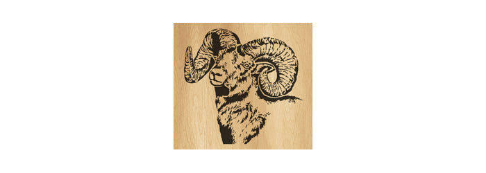 021-Ram Fretwork Scroll Saw Pattern - Alex Fox Patterns