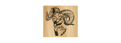021-Ram Fretwork Scroll Saw Pattern - Alex Fox Patterns