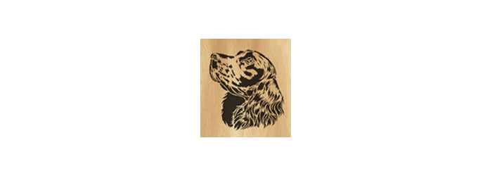 023-Spaniel Fretwork Scroll Saw Pattern - Alex Fox Patterns
