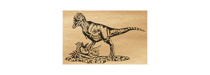 024-Dinosaur Fretwork Scroll Saw Pattern - Alex Fox Patterns