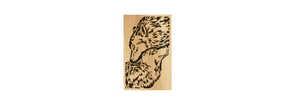 029-Wolves Fretwork Scroll Saw Pattern - Alex Fox Patterns