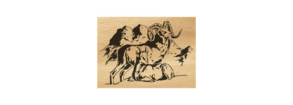030-Rams Fretwork Scroll Saw Pattern - Alex Fox Patterns
