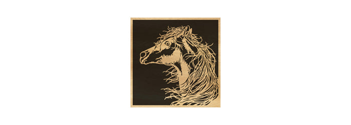 031-Horse Fretwork Scroll Saw Pattern - Alex Fox Patterns