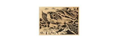 032-Turtle Fretwork Scroll Saw Pattern - Alex Fox Patterns