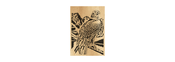 036-Eagle Fretwork Scroll Saw Pattern - Alex Fox Patterns