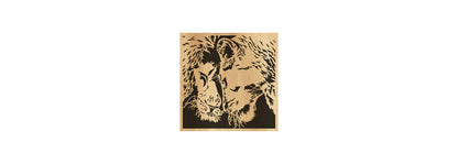 037-Lions Fretwork Scroll Saw Pattern - Alex Fox Patterns