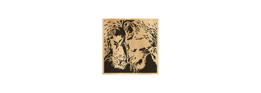 037-Lions Fretwork Scroll Saw Pattern - Alex Fox Patterns