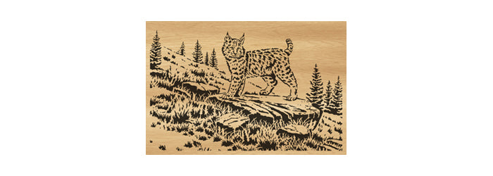 038-Bobcat Fretwork Scroll Saw Pattern - Alex Fox Patterns