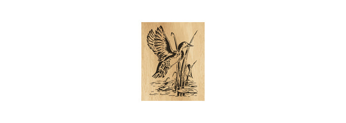 040-Duck Fretwork Scroll Saw Pattern - Alex Fox Patterns