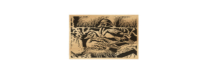 045-Ducks Fretwork Scroll Saw Pattern - Alex Fox Patterns