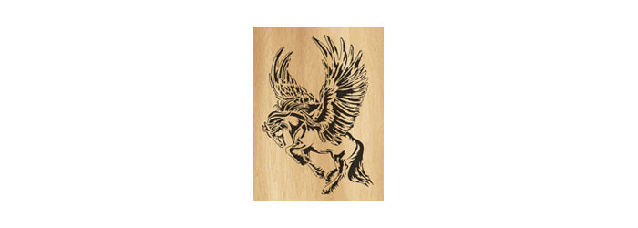 046-Pegasus Fretwork Scroll Saw Pattern - Alex Fox Patterns