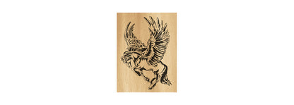 046-Pegasus Fretwork Scroll Saw Pattern - Alex Fox Patterns