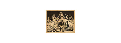 048-Rabbit Fretwork Scroll Saw Pattern - Alex Fox Patterns