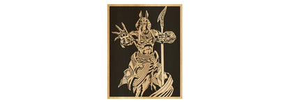 050-Anubis Fretwork Scroll Saw Pattern - Alex Fox Patterns