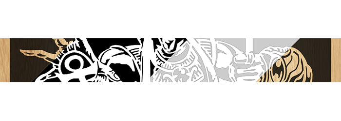050-Anubis Fretwork Scroll Saw Pattern - Alex Fox Patterns