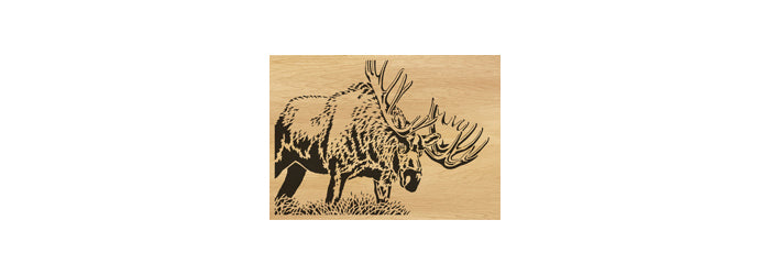 051-Moose Fretwork Scroll Saw Pattern - Alex Fox Patterns