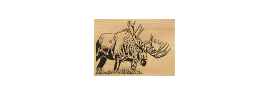 051-Moose Fretwork Scroll Saw Pattern - Alex Fox Patterns