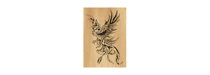 055-Phoenix Fretwork Scroll Saw Pattern - Alex Fox Patterns