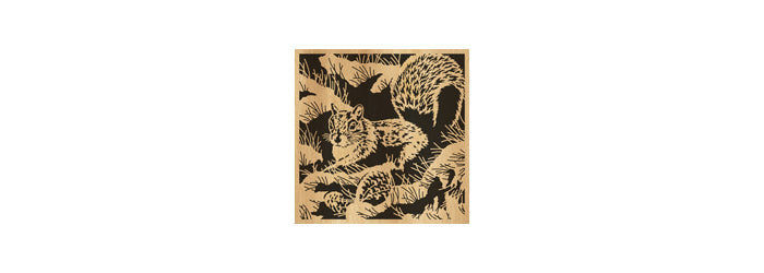 056-Squirrel Fretwork Scroll Saw Pattern - Alex Fox Patterns