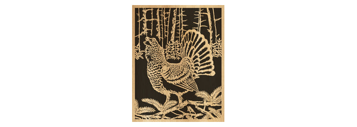 058-Capercaillie Fretwork Scroll Saw Pattern - Alex Fox Patterns