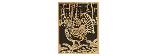 058-Capercaillie Fretwork Scroll Saw Pattern - Alex Fox Patterns