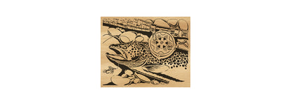 059-Trout Fretwork Scroll Saw Pattern - Alex Fox Patterns