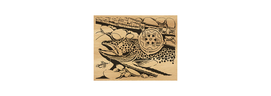 059-Trout Fretwork Scroll Saw Pattern - Alex Fox Patterns