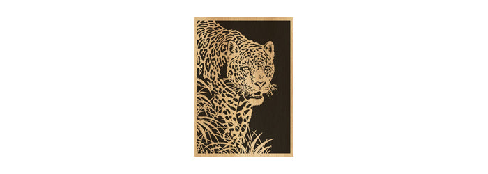063-Jaguar Fretwork Scroll Saw Pattern - Alex Fox Patterns