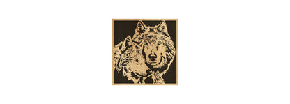 065-Wolves Fretwork Scroll Saw Pattern - Alex Fox Patterns