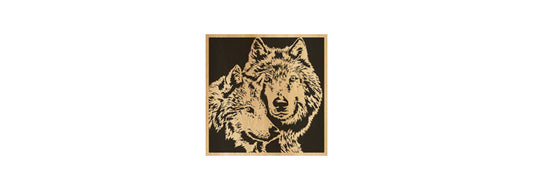 065-Wolves Fretwork Scroll Saw Pattern - Alex Fox Patterns