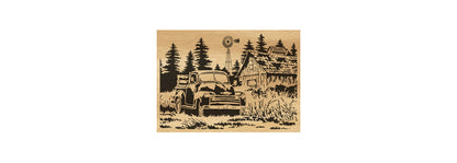 072-Countryside Pickup Fretwork Scroll Saw Pattern - Alex Fox Patterns